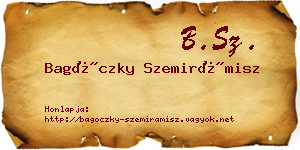 Bagóczky Szemirámisz névjegykártya